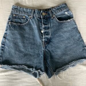 Zara High waisted Denim Shorts